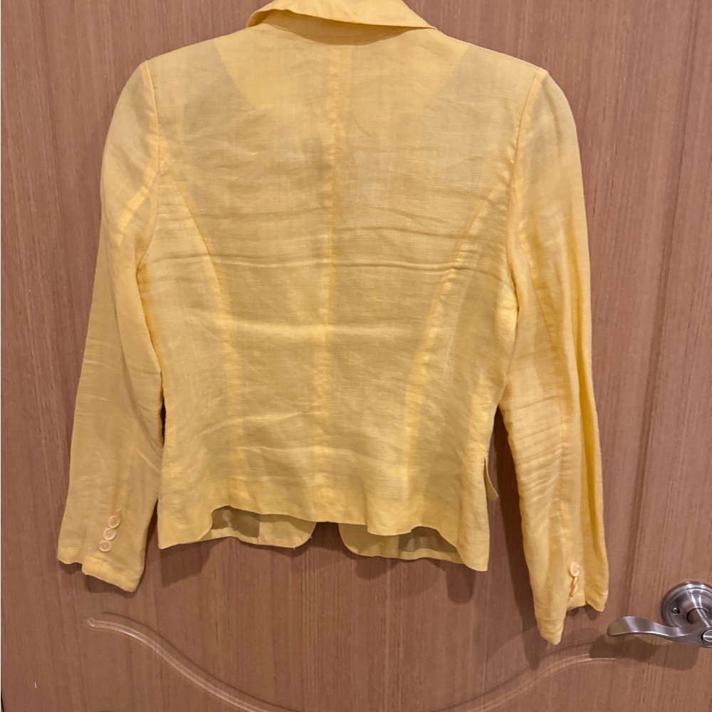 Yellow Linen Blazer